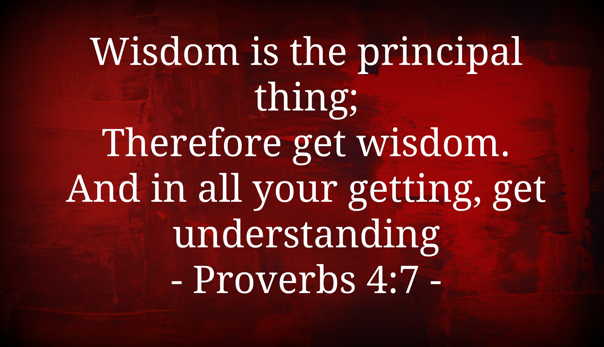 Get Wisdom!